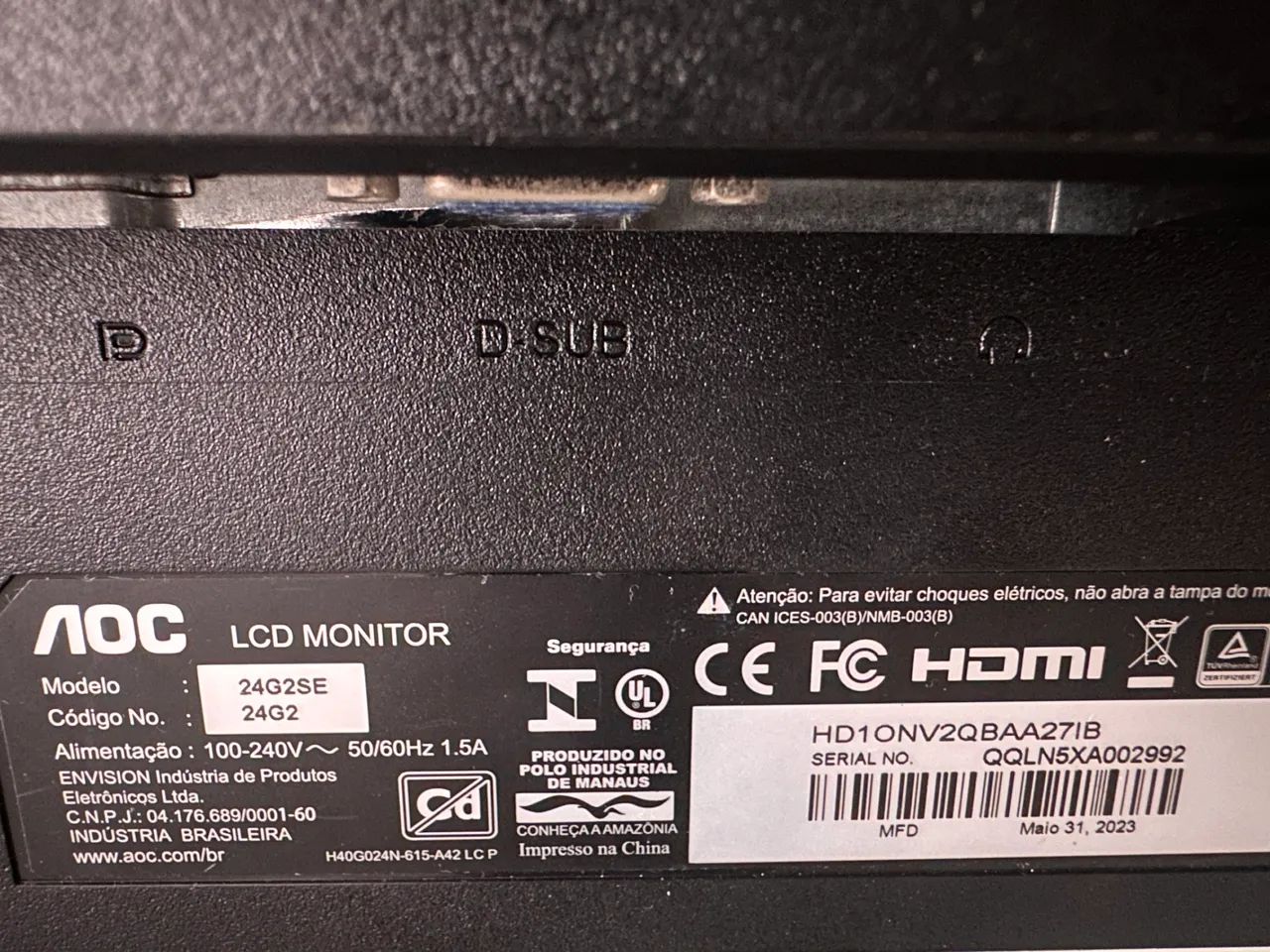 MONITOR GAMER AOC - Foto 3