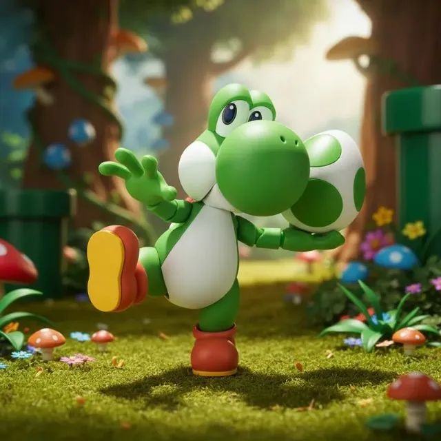 Figura de ação S.H.Figuarts Yoshi (SUPER MARIO)  - Foto 3