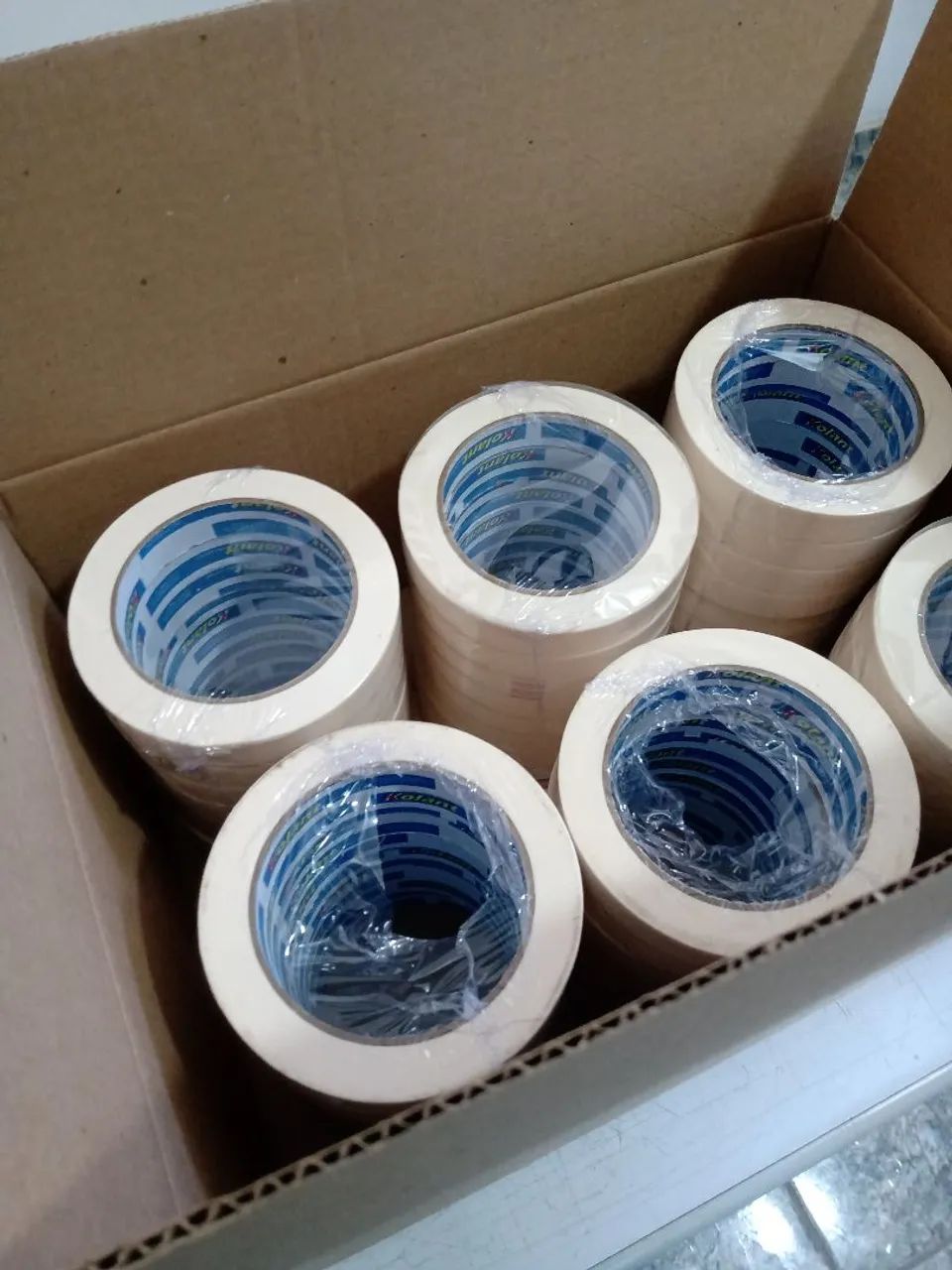 Fita crepe uso geral,  industrial, imobiliária e sutomotiva18X45 