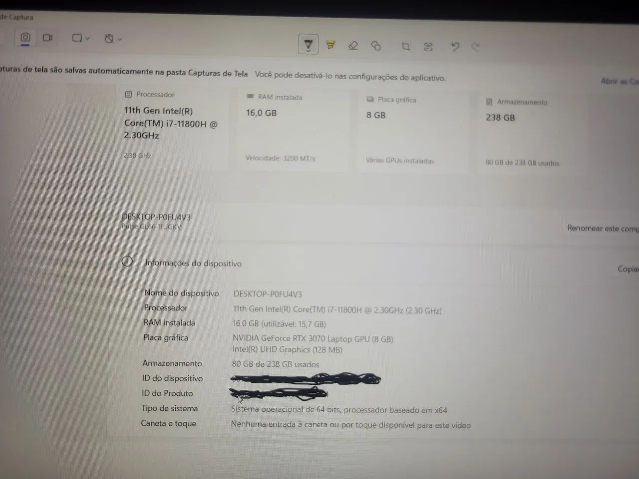 Notebook gamer MSI GL66 - Foto 5
