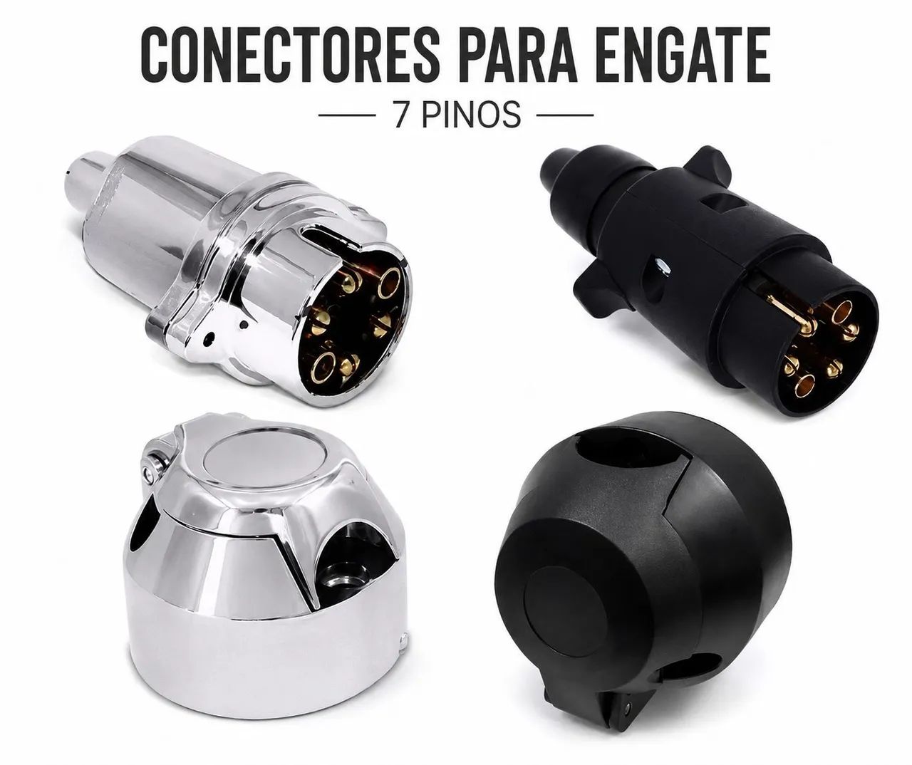 Tomada de engate e reboque alumínio 
