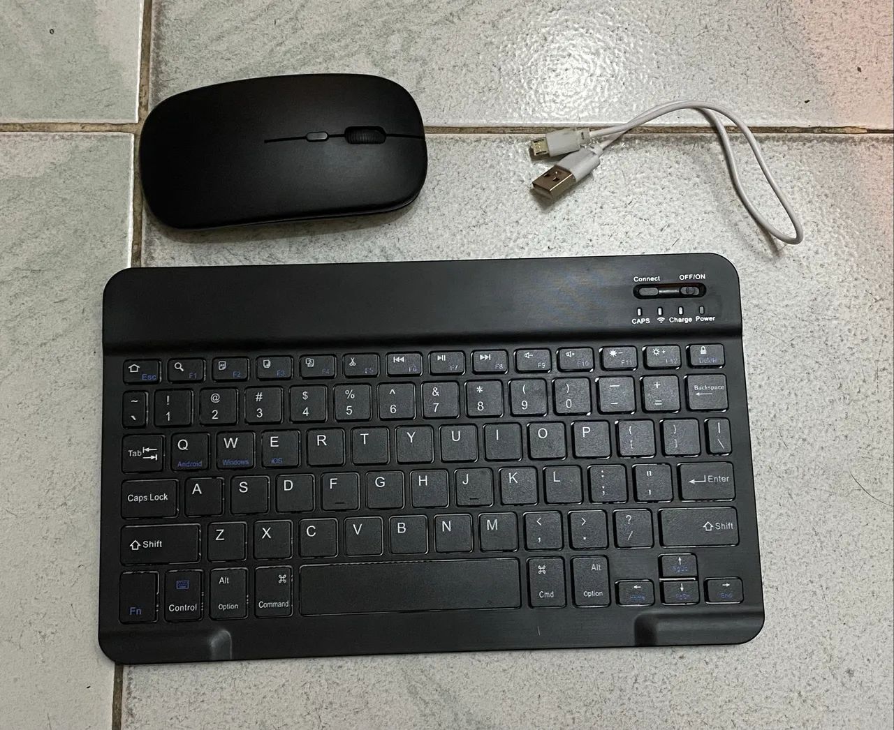 kit teclado e mouse bluetooth