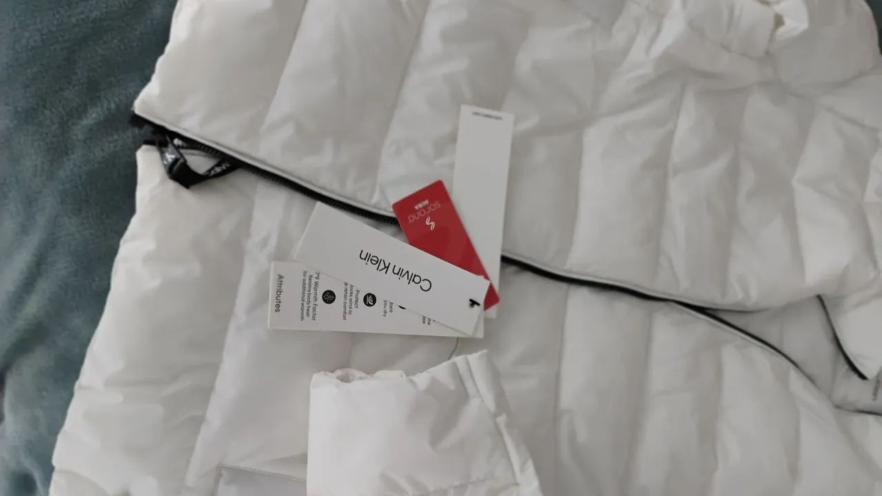 Jaqueta Calvin Klein Masculina Branca Importada - Nova com etiqueta - Foto 3