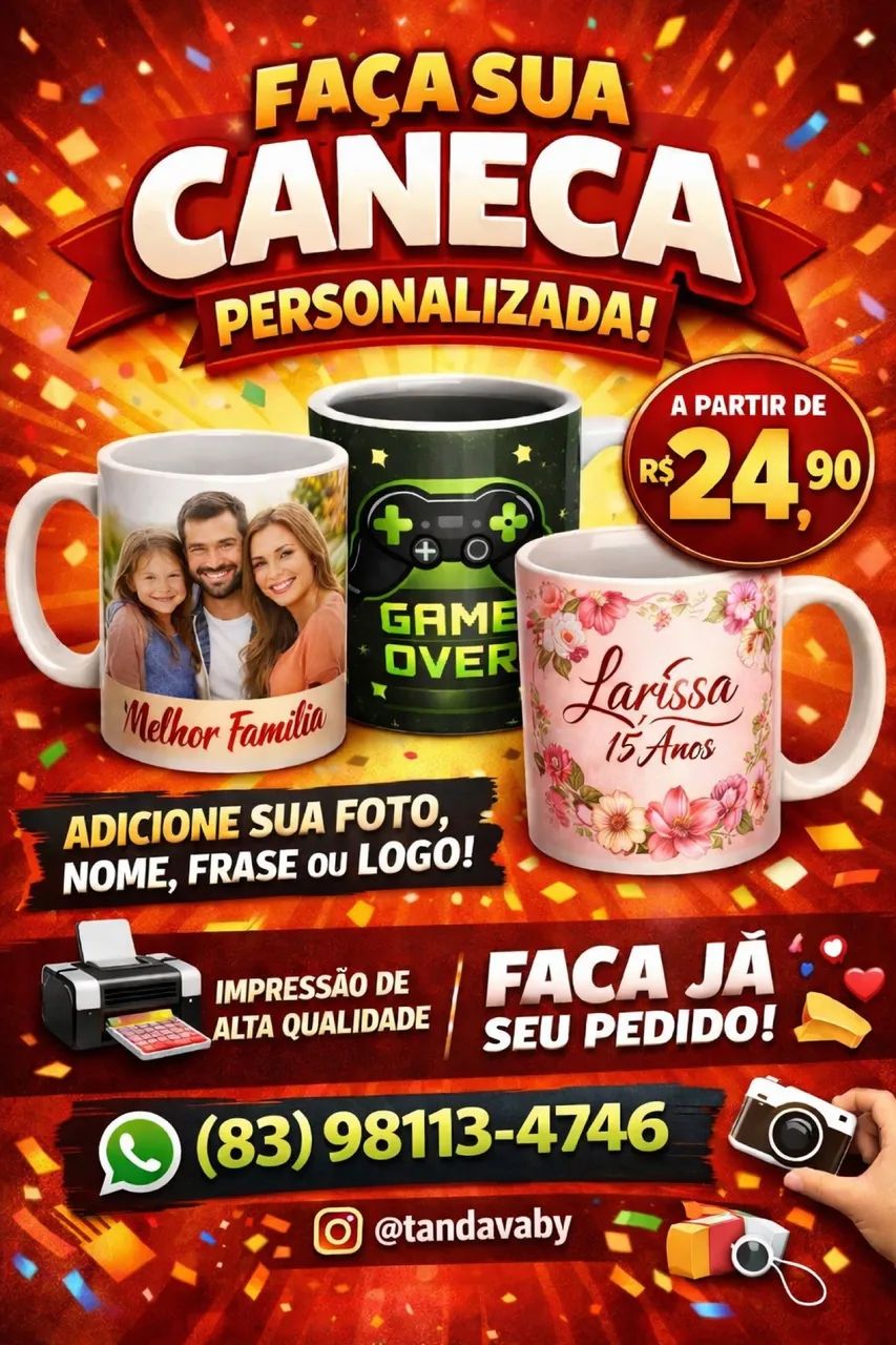 Canecas e kits personalizados
