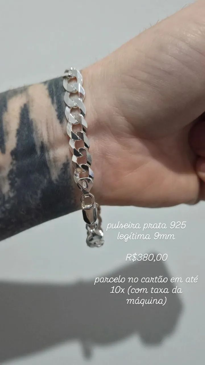 Pulseira Prata 925 Legítima NOVA  - Foto 2