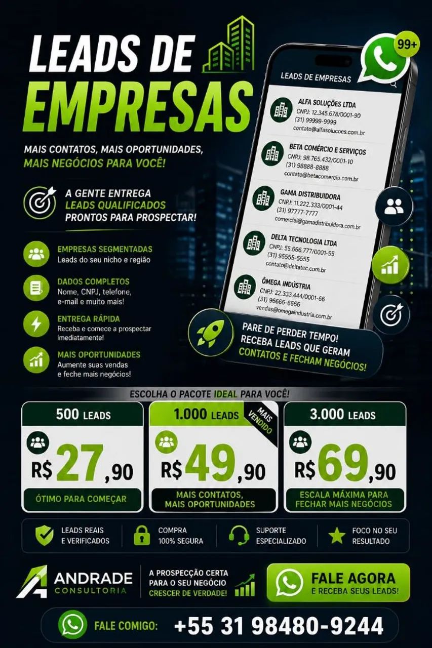 LEDS DE EMPRESAS - pra vc vendedor ...