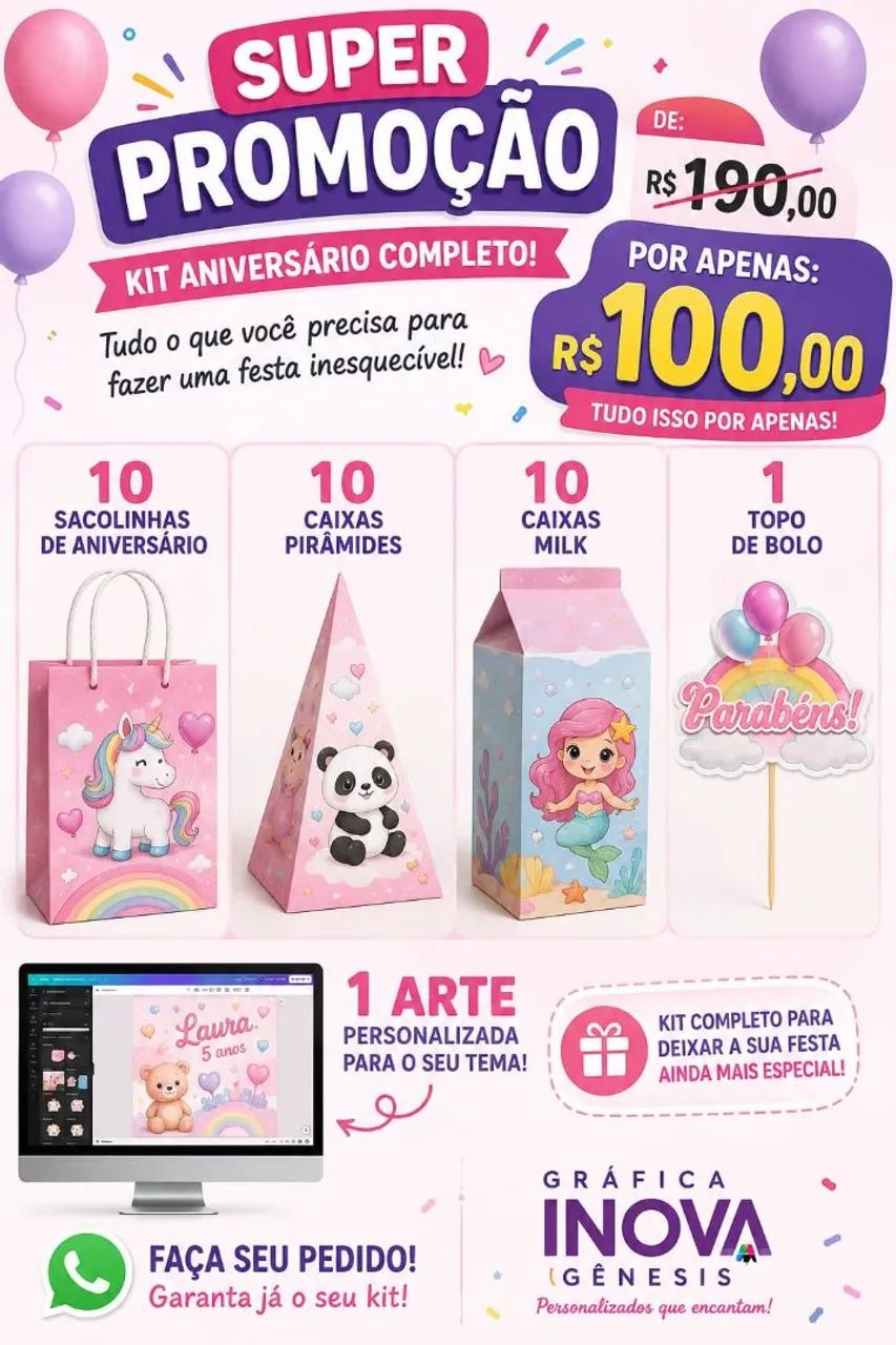 Kit mimos aniversário