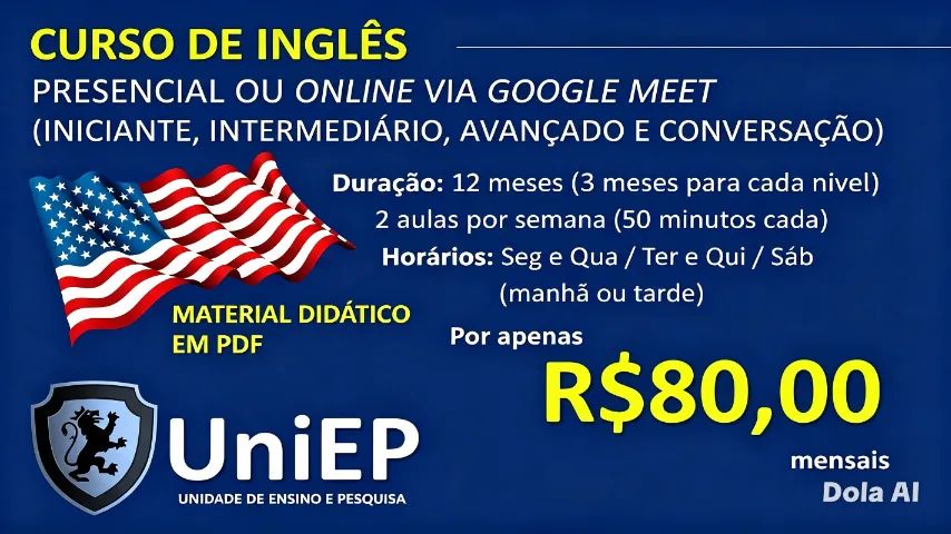 Aulas de Inglês online
