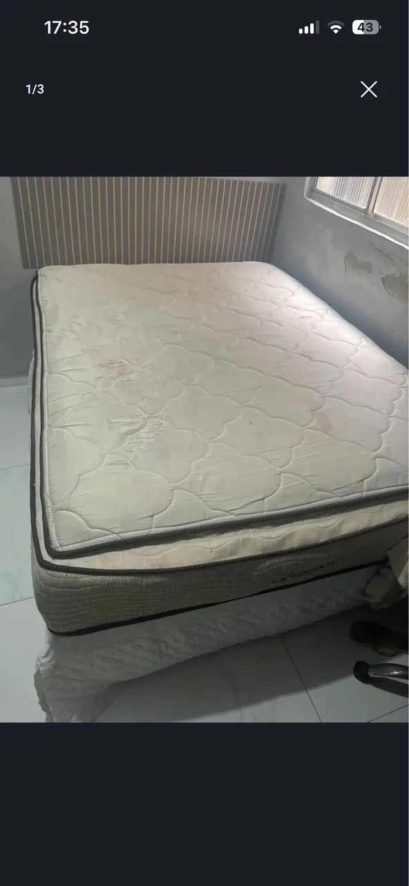 Vende se cama casal molas ensacadas pillow top - Foto 3