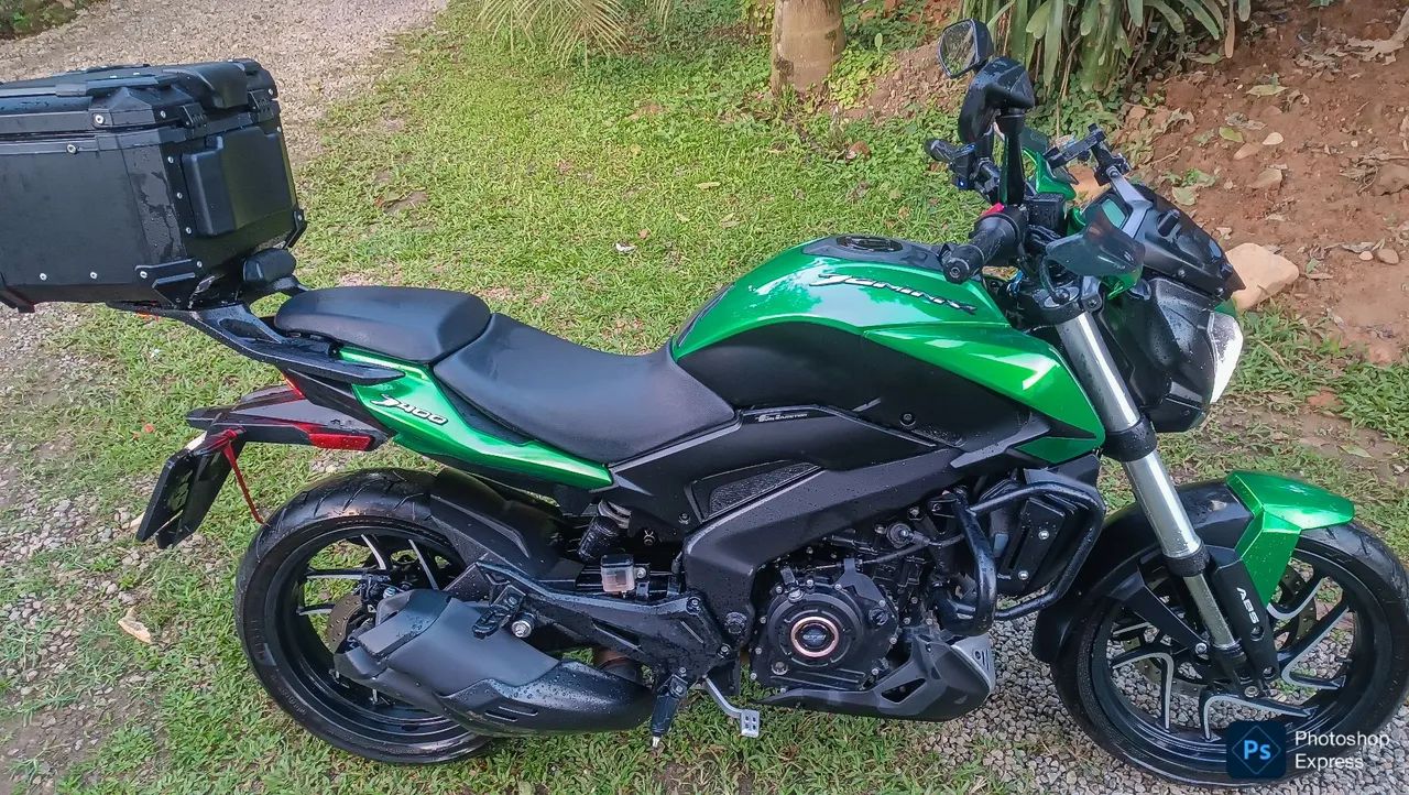 Dominar 400 2024-Verde 5.453-km Impecável,Baú,Multimídia ,capacetes com intercomunicador  - Foto 3