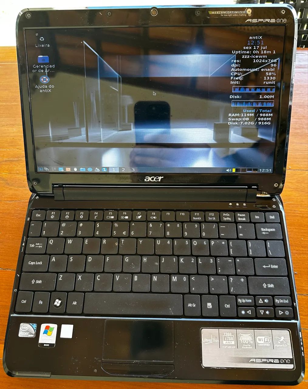 Netbook Acer para conserto ou aproveitamento de peças - Foto 4