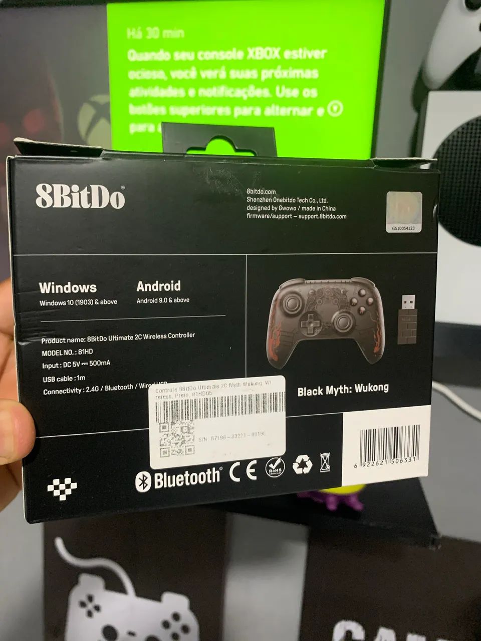 8bitdo black my semi-novo - Foto 2