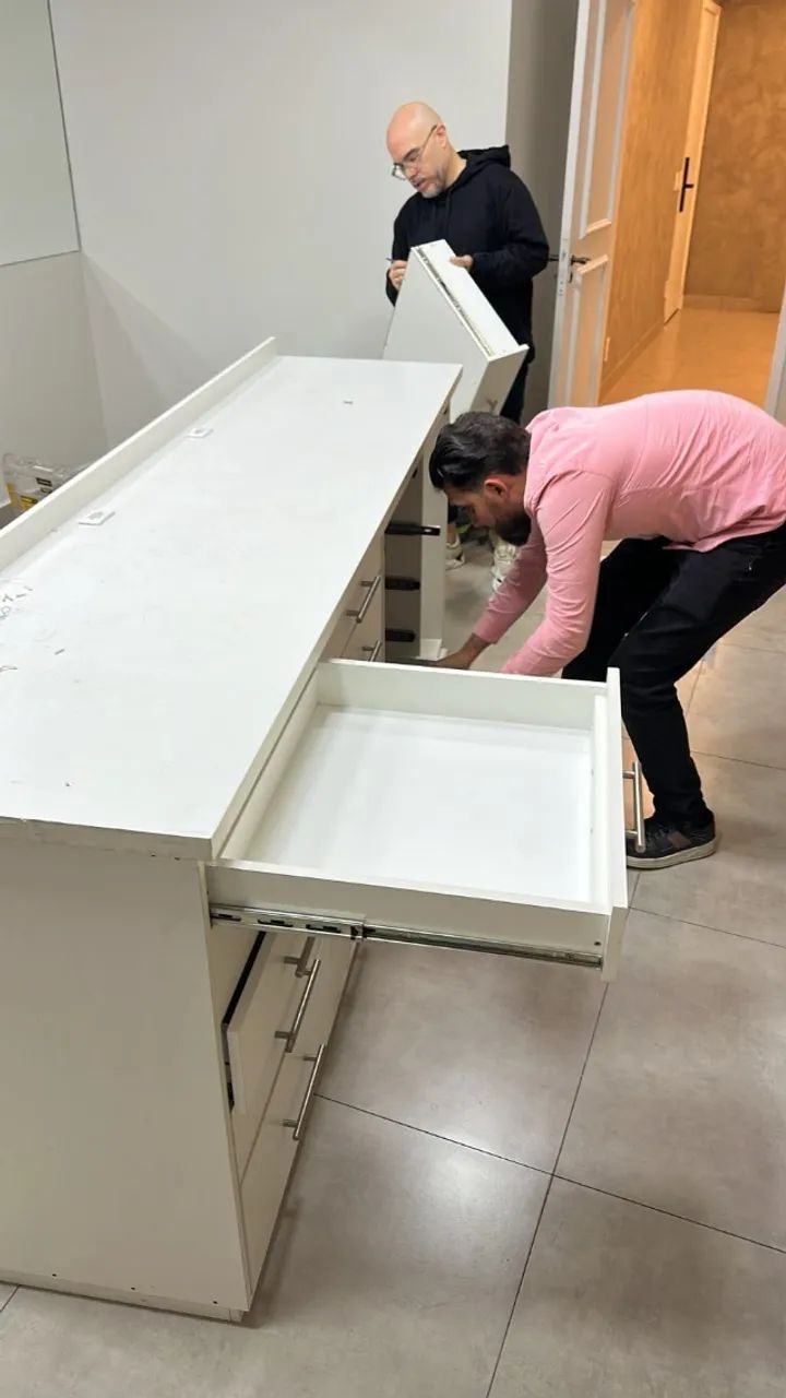Armarios com 16 gavetas e com Lavatório, branco, MDF com nincho, lindos! - Foto 4