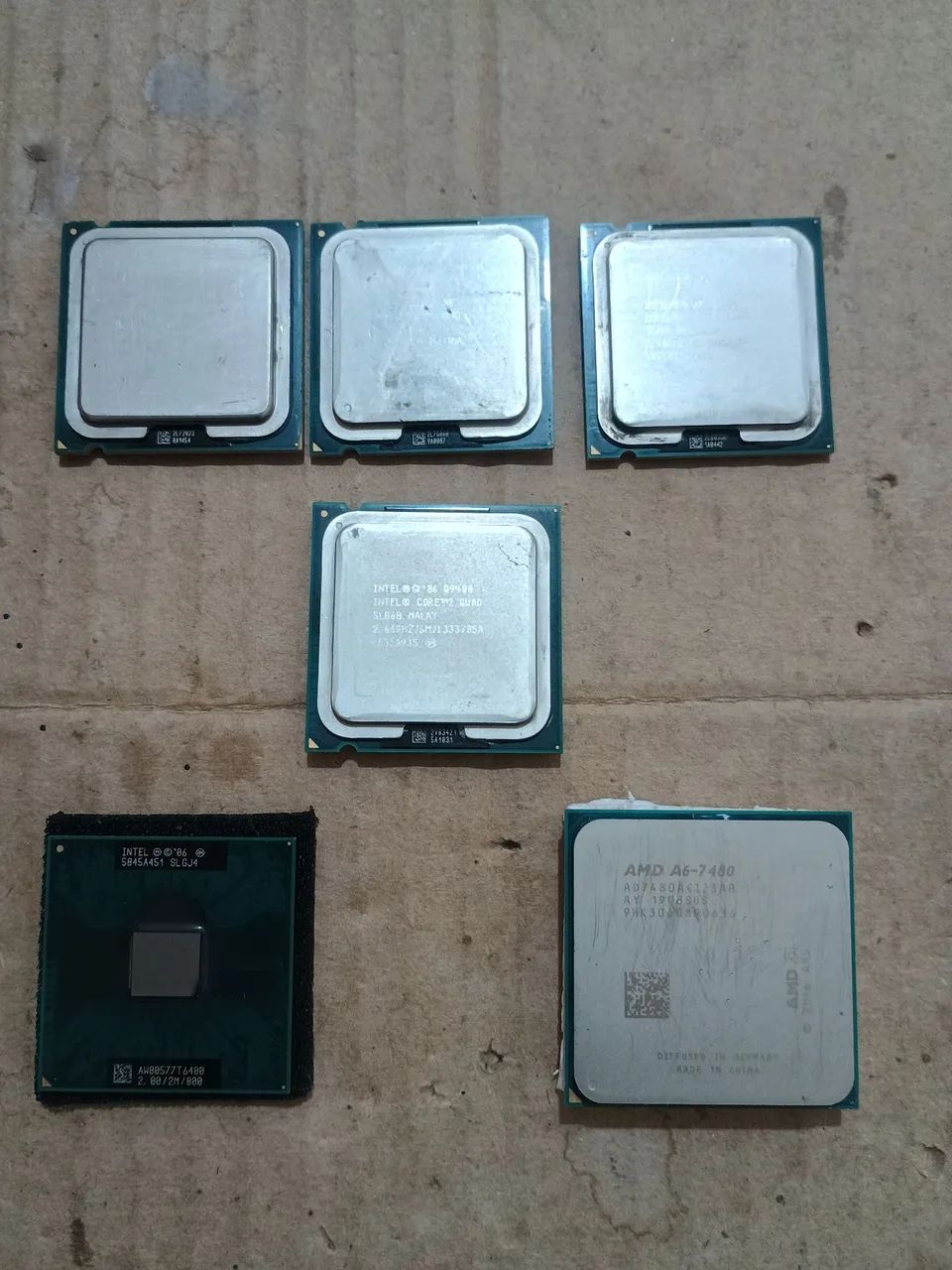 LOTE DE PROCESSADORES INTEL SKT 775 (TESTADOS)