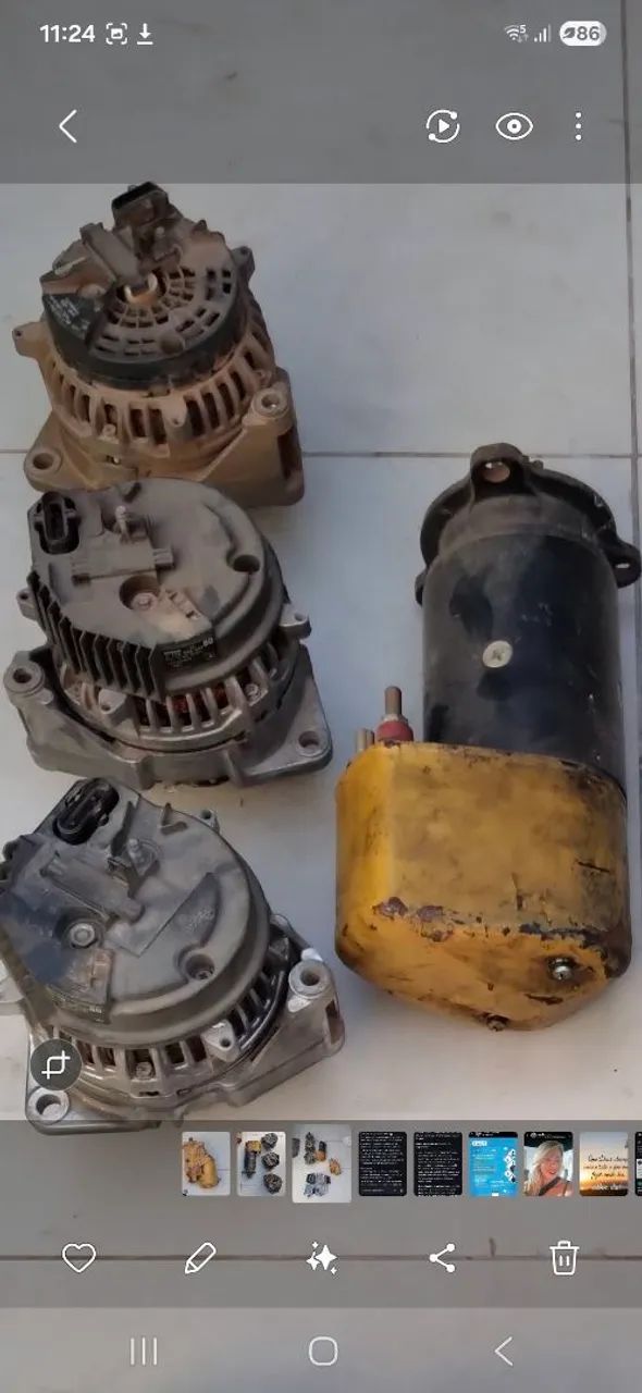 Alternadores e motor de partida