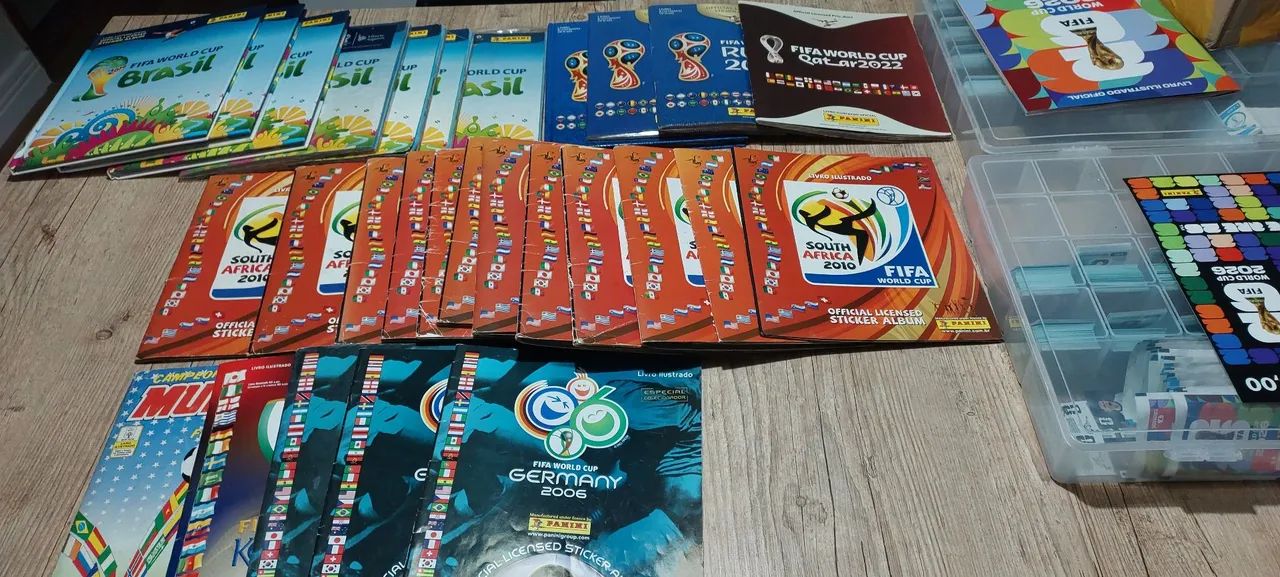 álbuns copa mundo completos 1994,2002,2006,2010 2014,2018,2022 - Foto 2