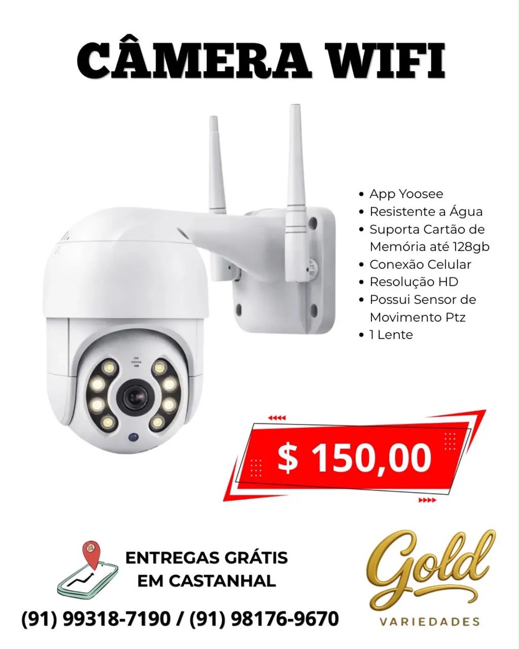 Câmera ip Wi-Fi  - Foto 2
