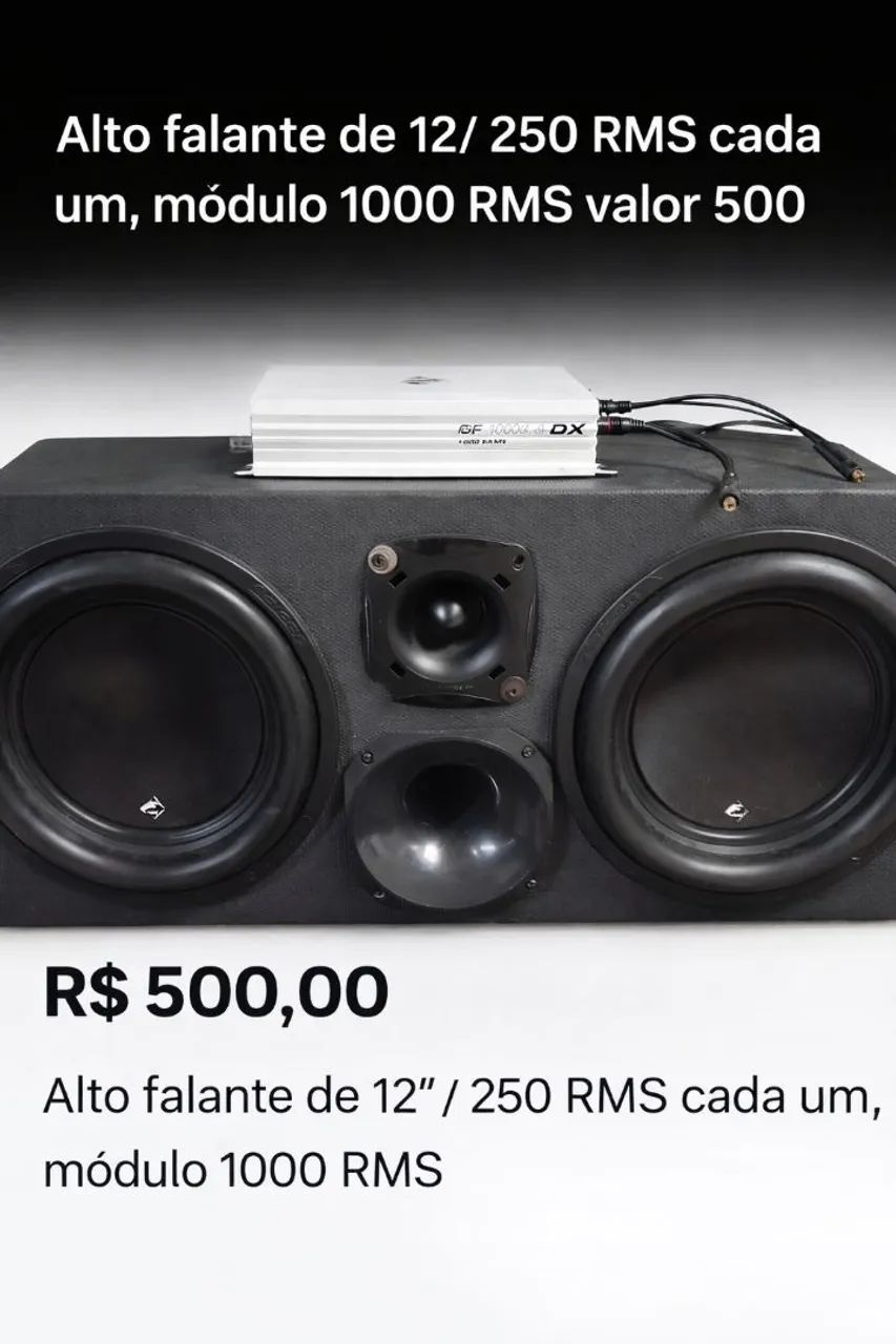 Caixa de som+modulo