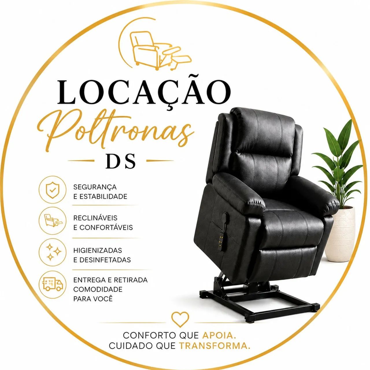Aluguel poltrona lift para pós-operatório  - Foto 2