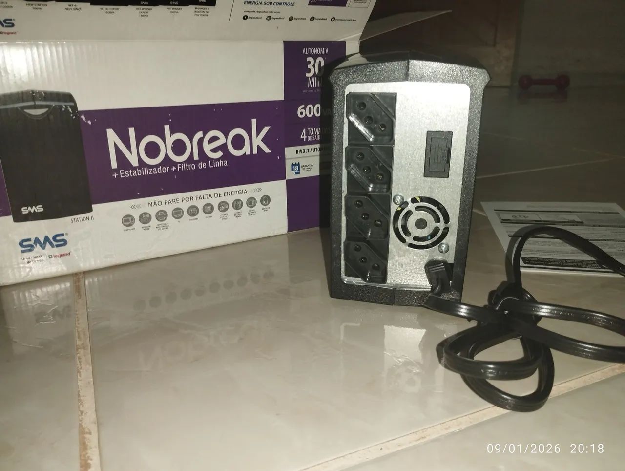 Nobreak SMS 600va (NOVO) - Foto 4