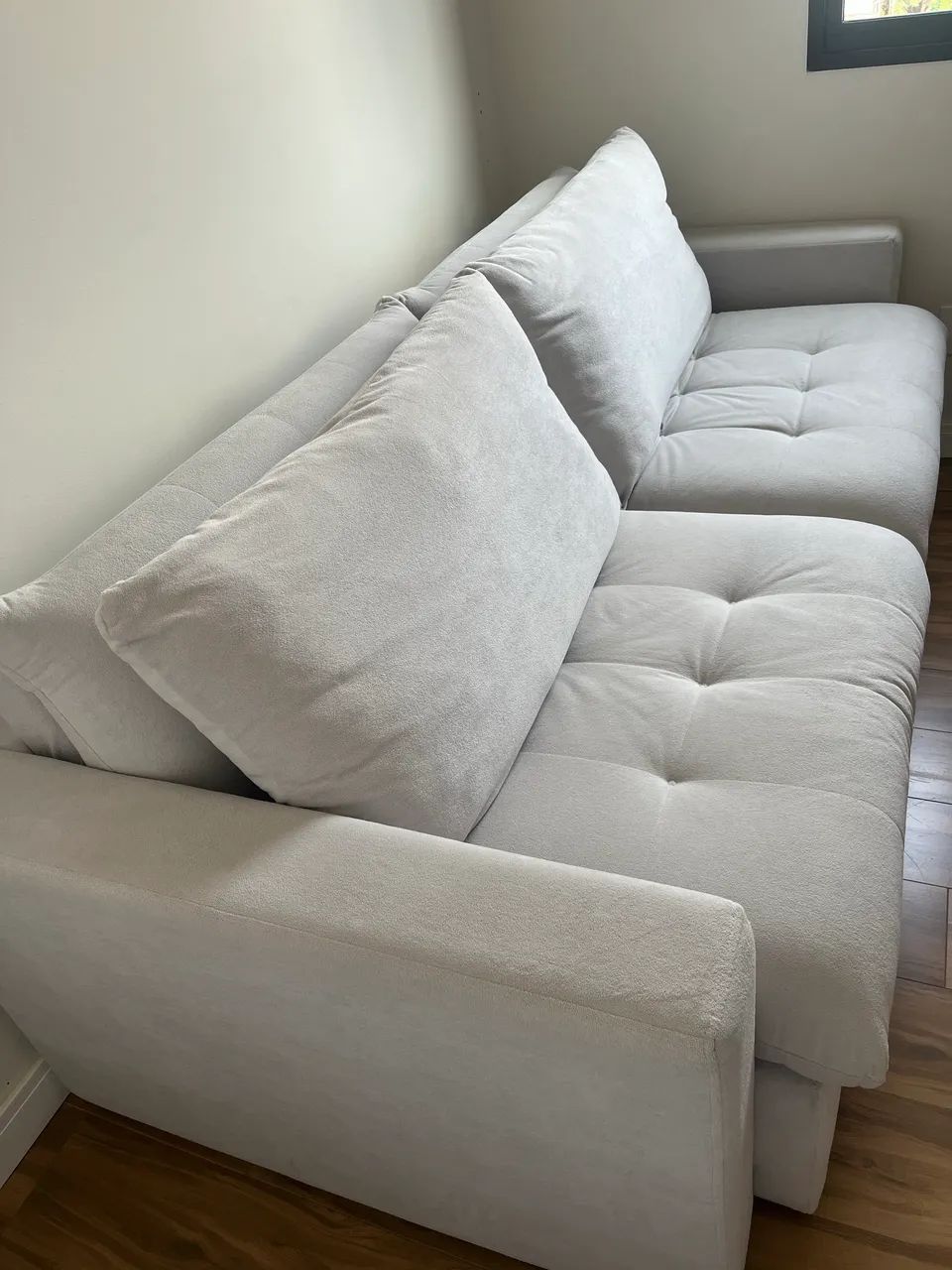 Sofá Cama Cinza claro (2,30 m)  - Foto 2