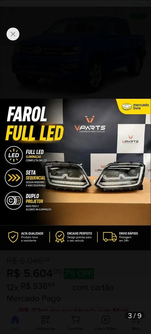 Farol e Lanterna Led Amarok  - Foto 3
