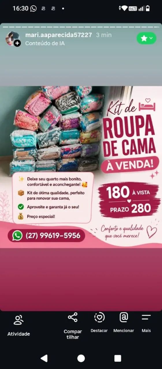 Kit de Roupas de Cama - Conforto e Qualidade ? - Foto 2