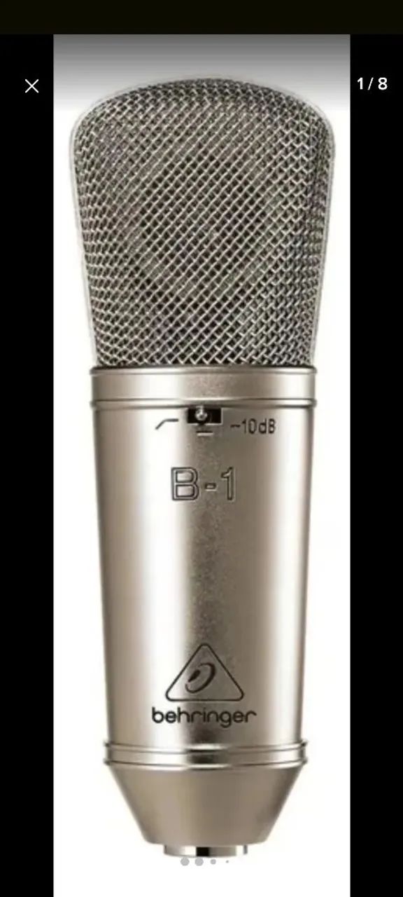 Microfone Behringer B-1 Condensador Cardioide<br>Cor Ouro Ouro - Foto 2