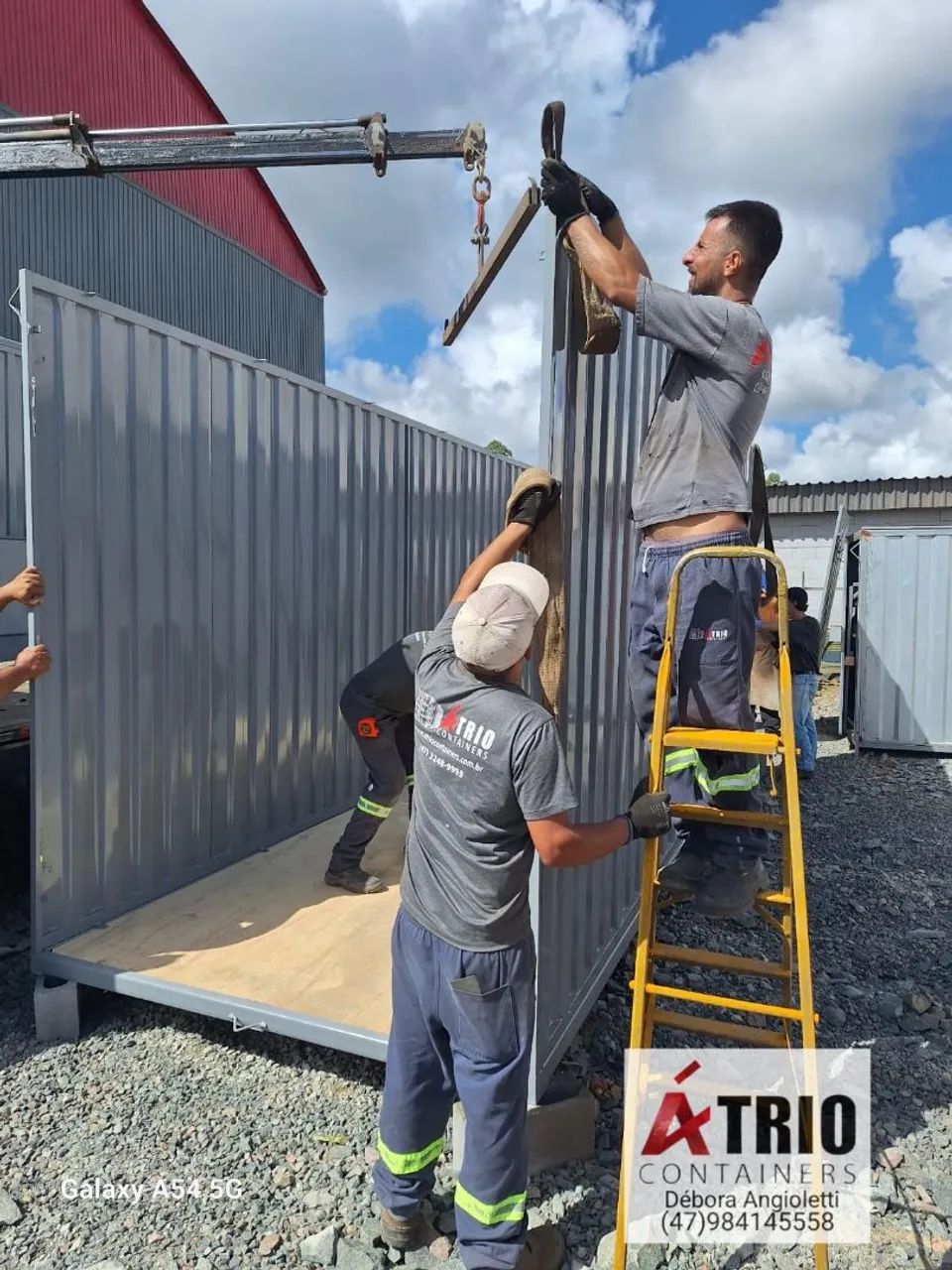 Container obras canteiro desmontável 