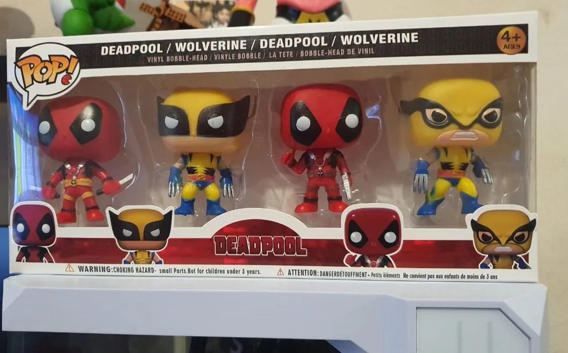 Mini bonecos wolverine e deadpool - Foto 2