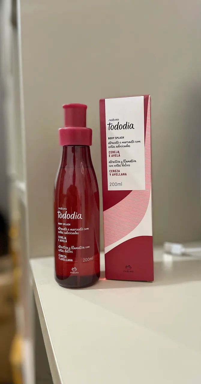 Body Splash Cereja e Avelã Natura