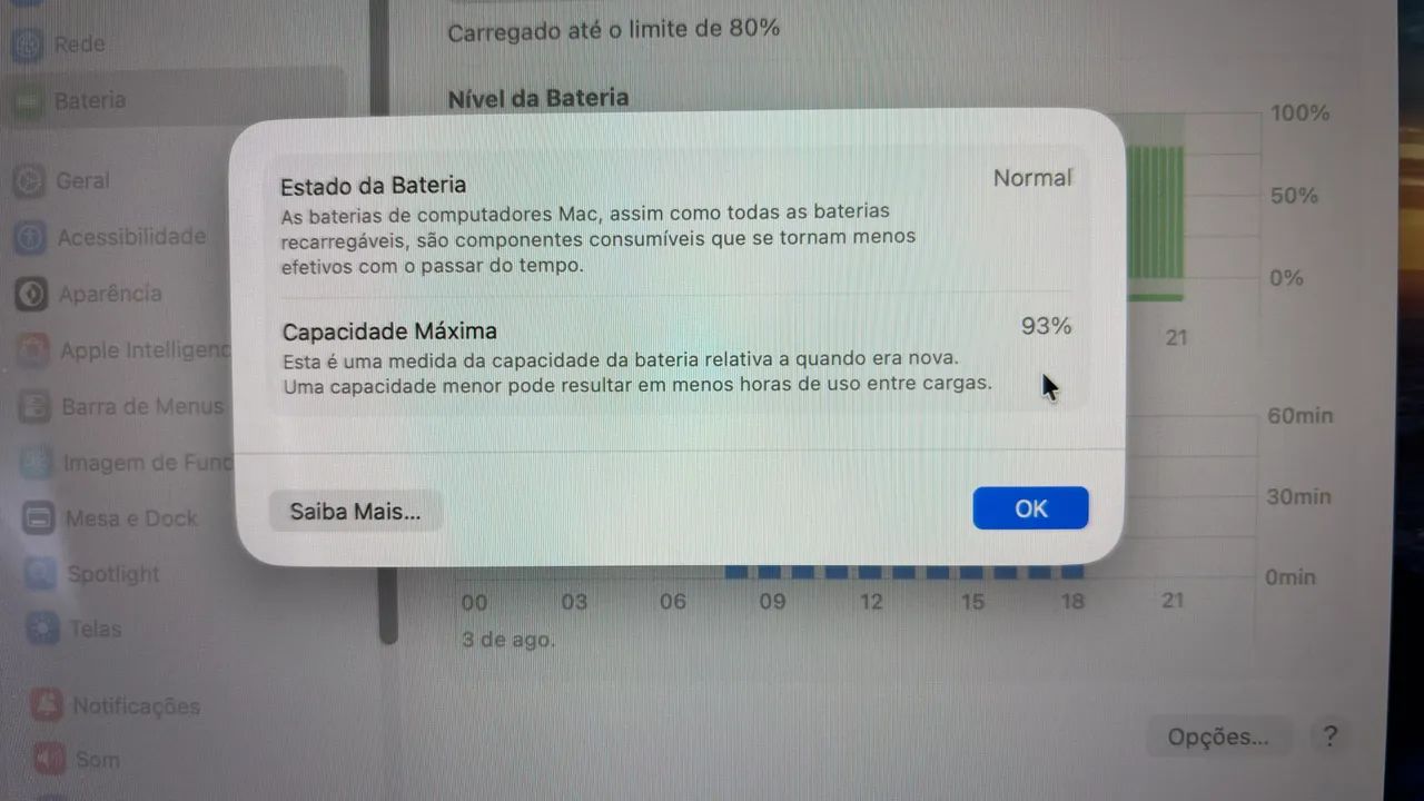 Macbook Air M1 2020 em excelente estado + bateria 93% - Foto 5