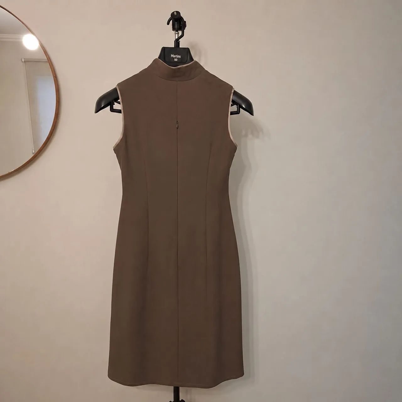 Vestido Fino Marrom 