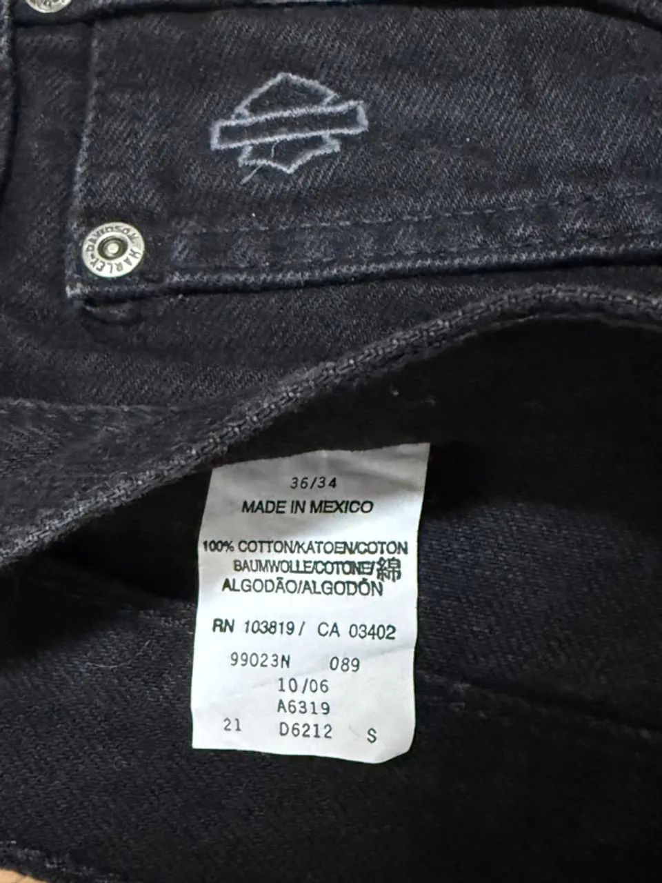 Calça Jeans Harley-Davidson Preta - Foto 4