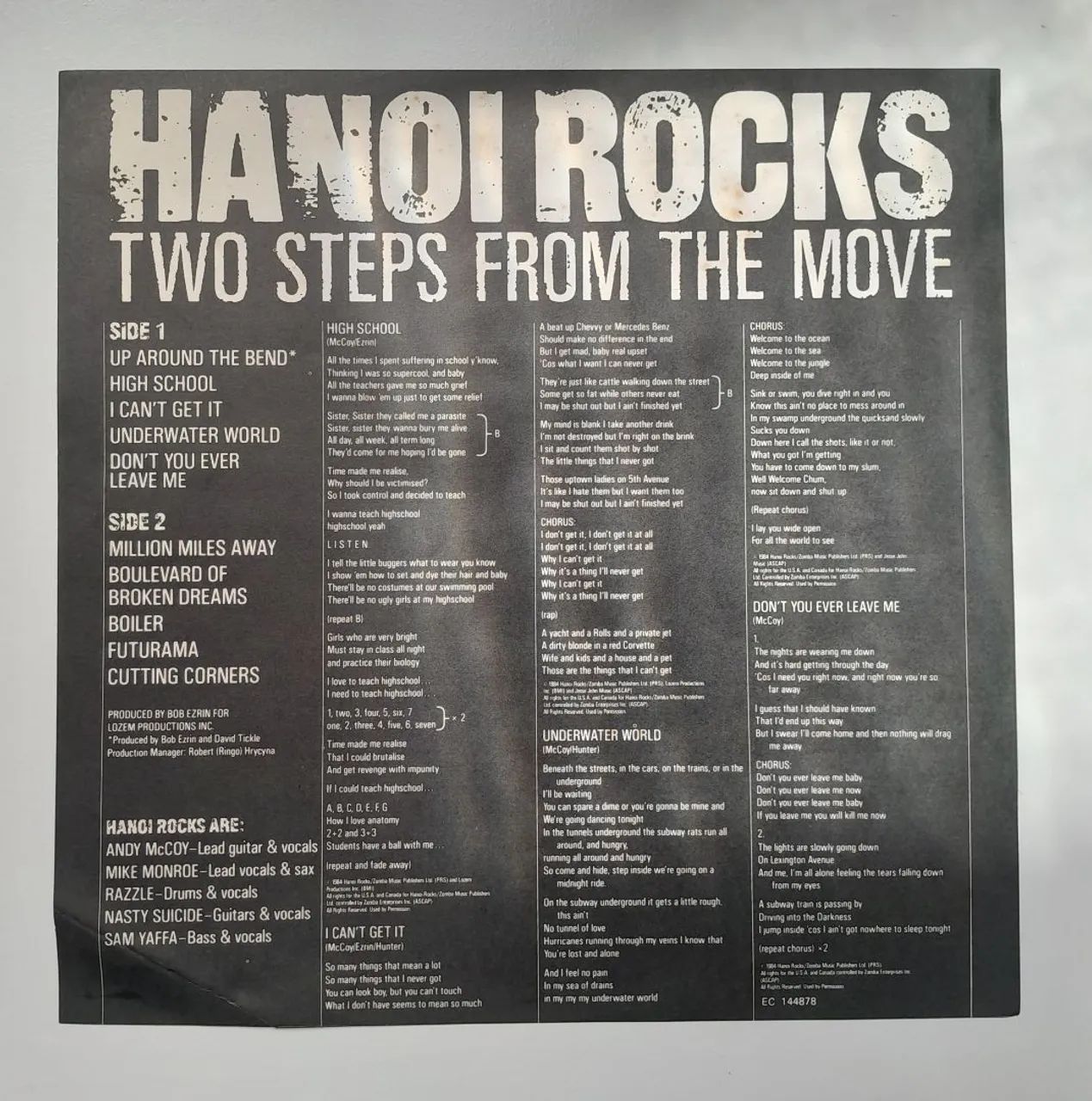 Hanoi Rocks! "Two Steps From The Move (usado) - Foto 3