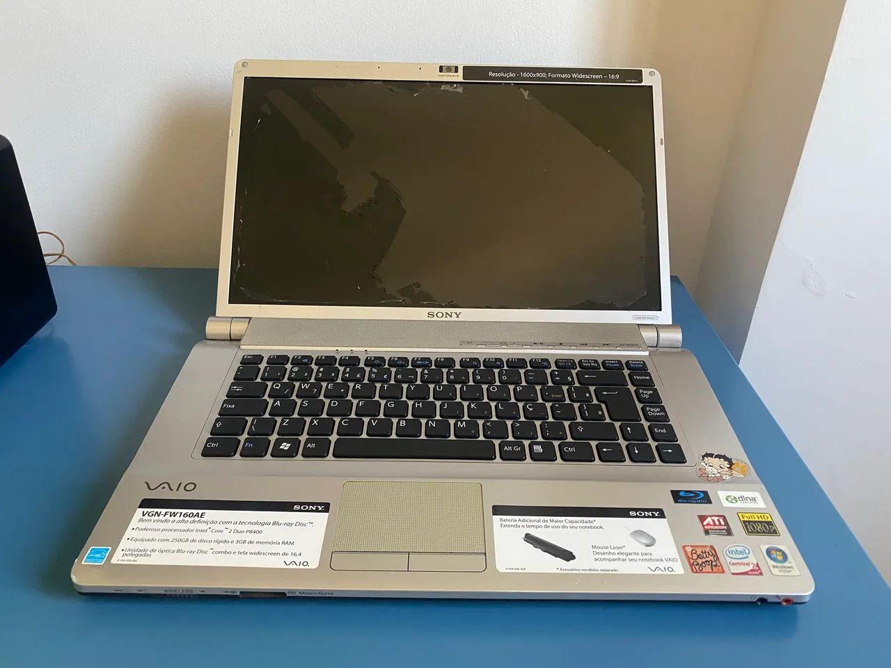 Sony VAIO VGN-FW160AE 16,4? Full HD - Core 2 Duo - Blu-ray  - Foto 2