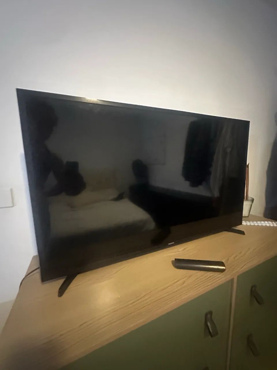 televisão samsung 43 polegadas 5 séries tela branca defeito  - Foto 4