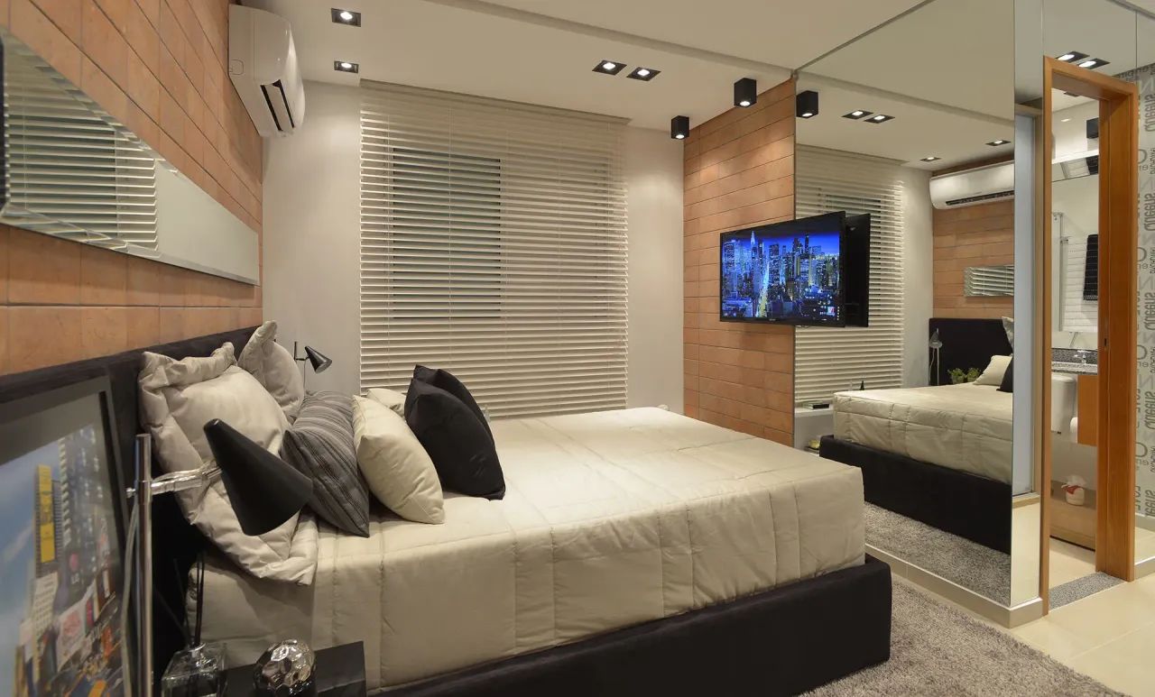Edificio NYC 3/4, 76m², 01 vaga com moveis planejados andar alto vista do jardim das ameri - Foto 5