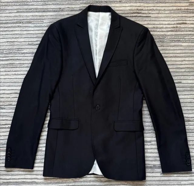 Terno Completo Slim Fit Preto - Raffer