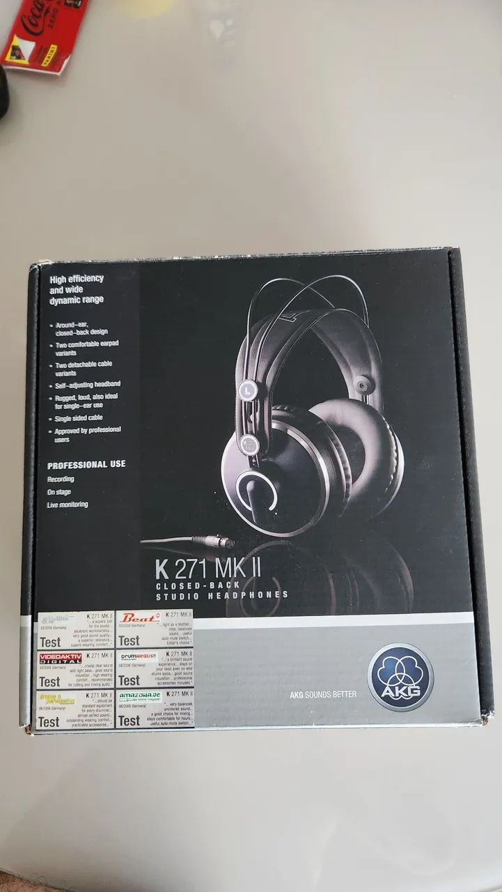 AKG k271 Mkii Completo na caixa