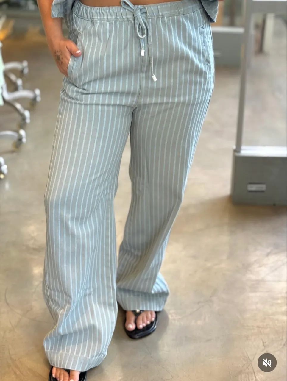 Calça jeans listrada FARM 
