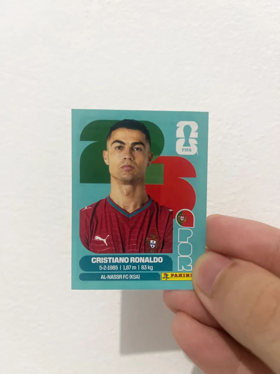 Figurinha do Cristiano Ronaldo 