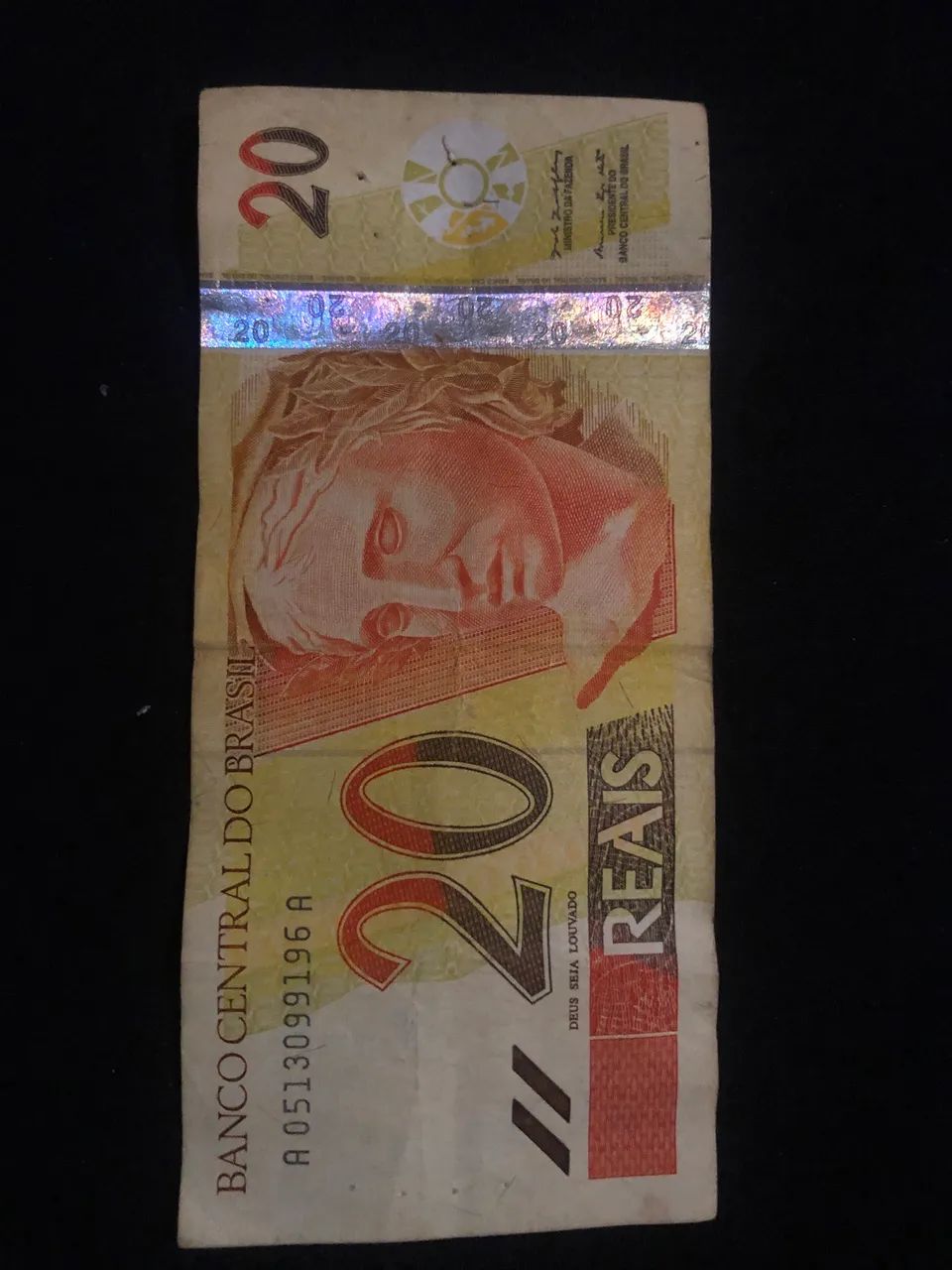 Cédula antiga primeira linha