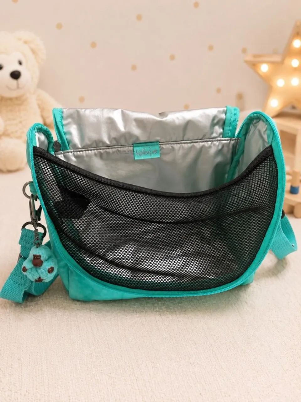 Lancheira Kipling Kichirou aqua original - Foto 5