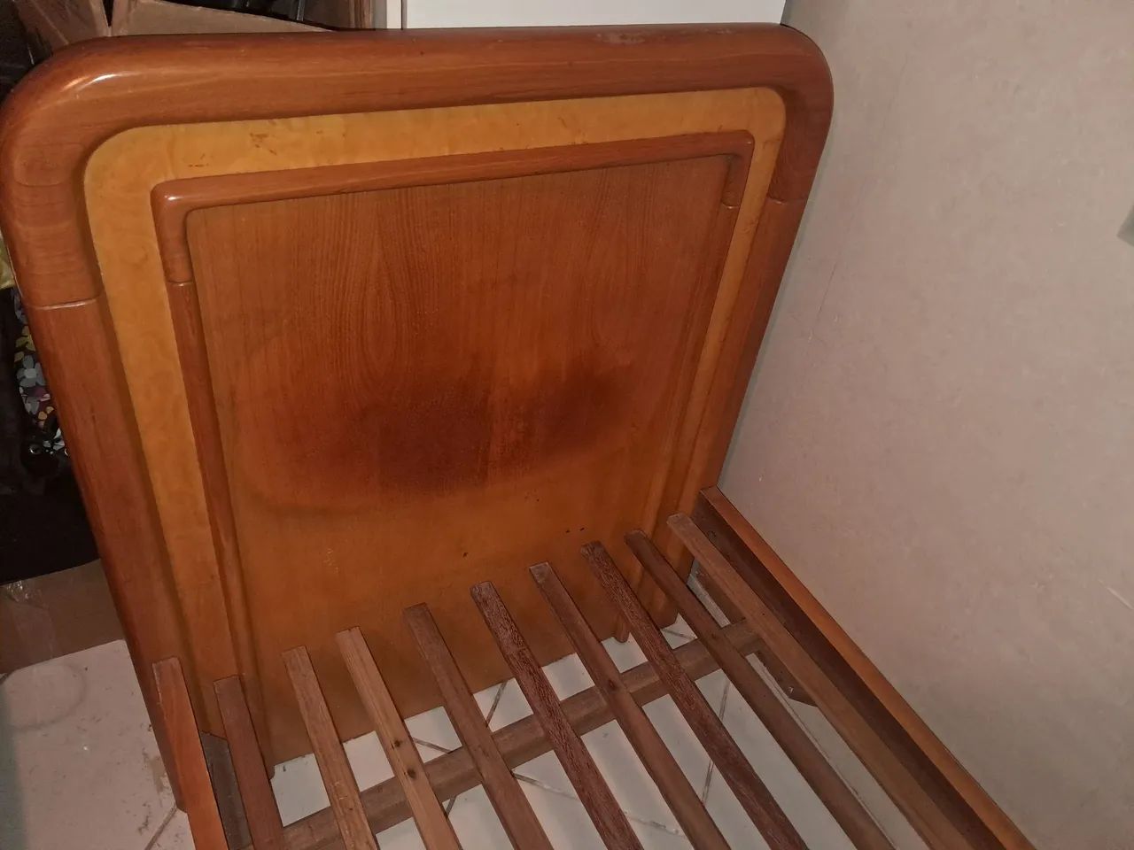 Particular: Colchão Ortobom + Cama de Madeira + Capa