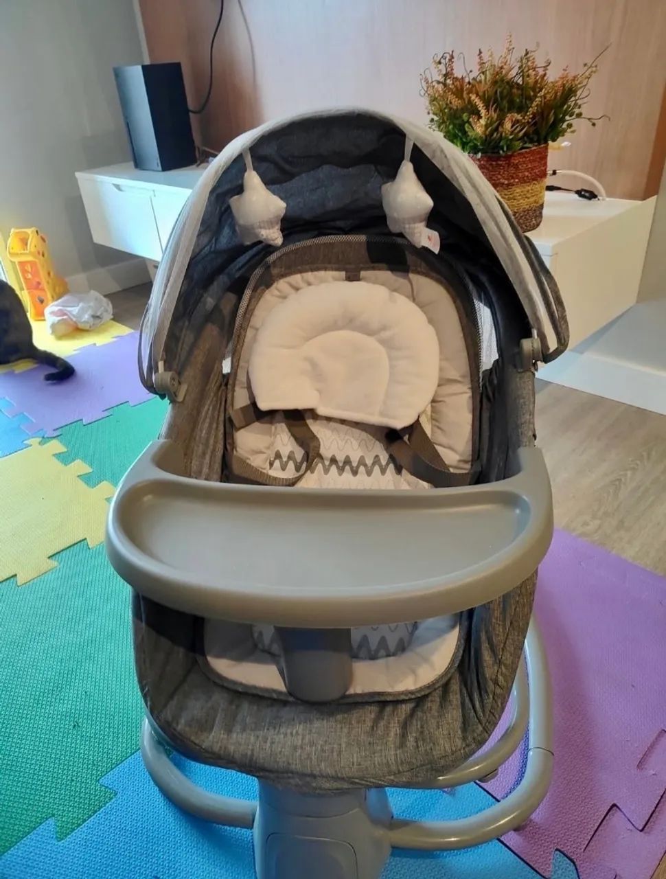 Cadeira de balanço Automática Techno Deluxe 4 em 1 