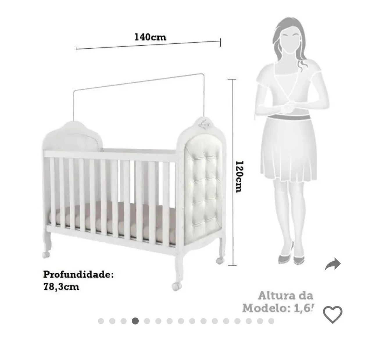 Berço Mini Cama 3 em 1 