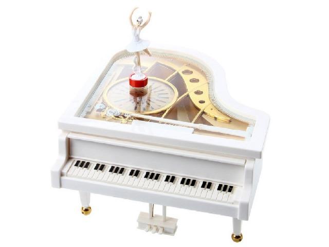 Caixa Caixinha de Música Piano Corda com Bailarina e Porta Jóias (NOVA) - Foto 4