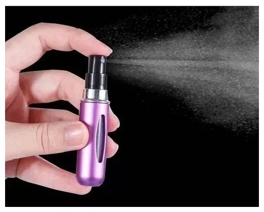 Mini Frasco de Perfume Para Bolsa Recarregável Spray 8ML (Vazio) Viagem sem Peso - Foto 3