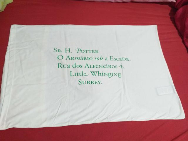 Fronha harry potter carta hogwarts - Foto 4
